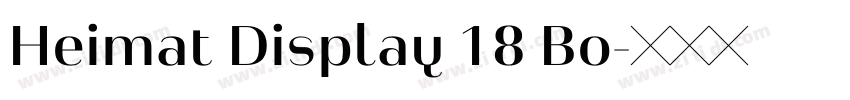 Heimat Display 18 Bo字体转换